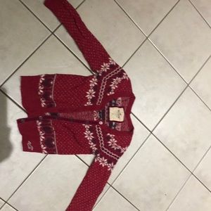 Hollister Christmas cardigan